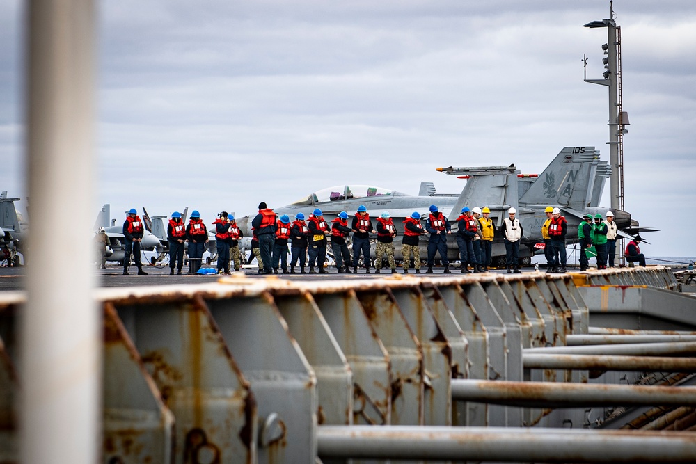 Nimitz Conducts a Replenishment-at-Sea