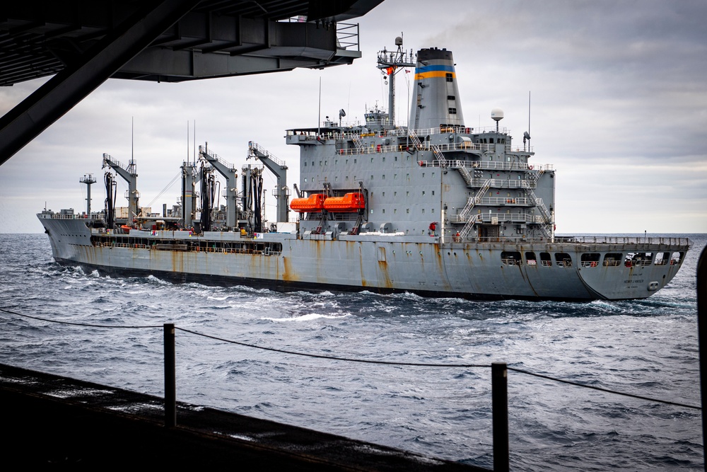 Nimitz Conducts a Replenishment-at-Sea