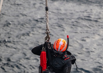 USS Howard  Conducts Man-Overboard Drill