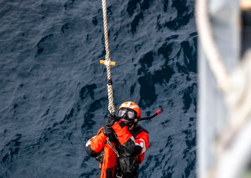USS Howard Conducts Man-Overboard Drill