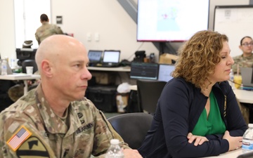 Assemblywoman visits Joint Forces Training Base for a Cal Guard briefing on the LA Wildfires