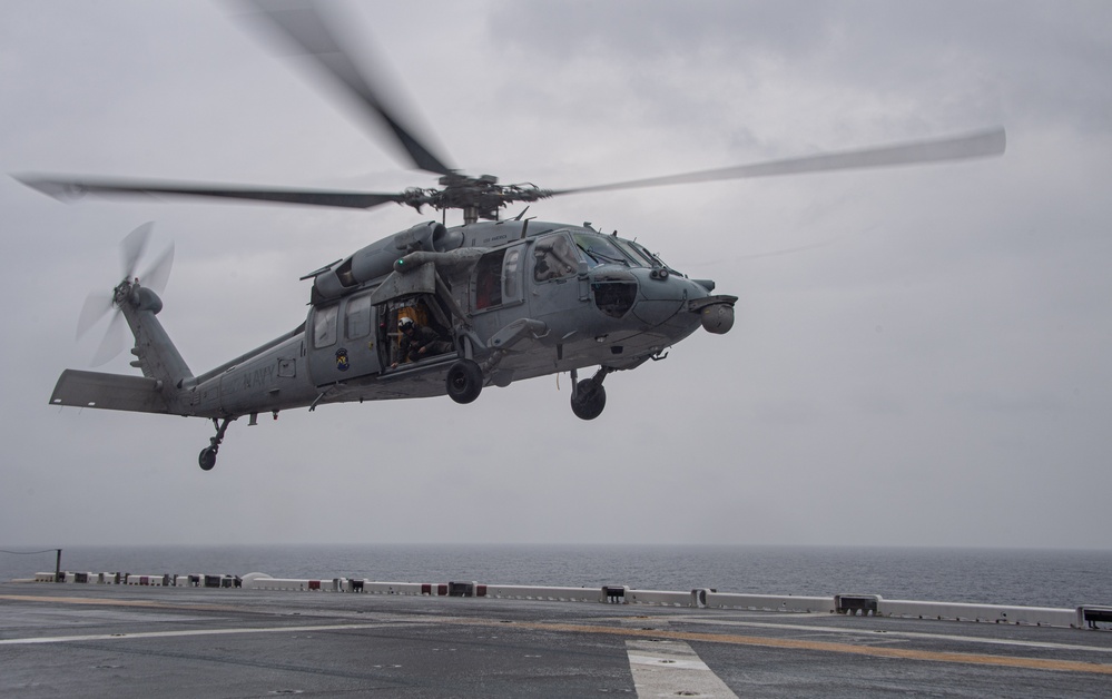 USS America (LHA 6) Conducts Flight Operations