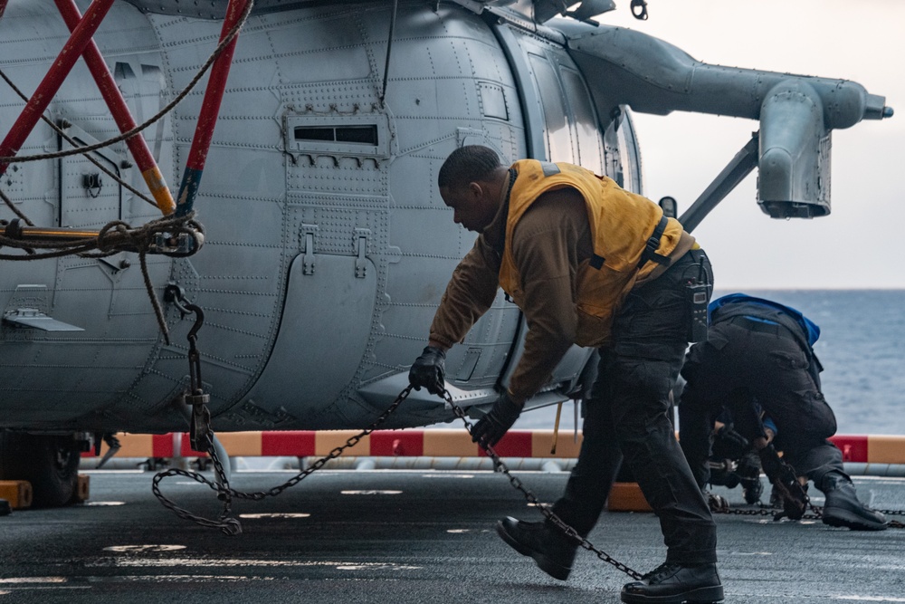 Aircraft Movement aboard USS America (LHA 6)