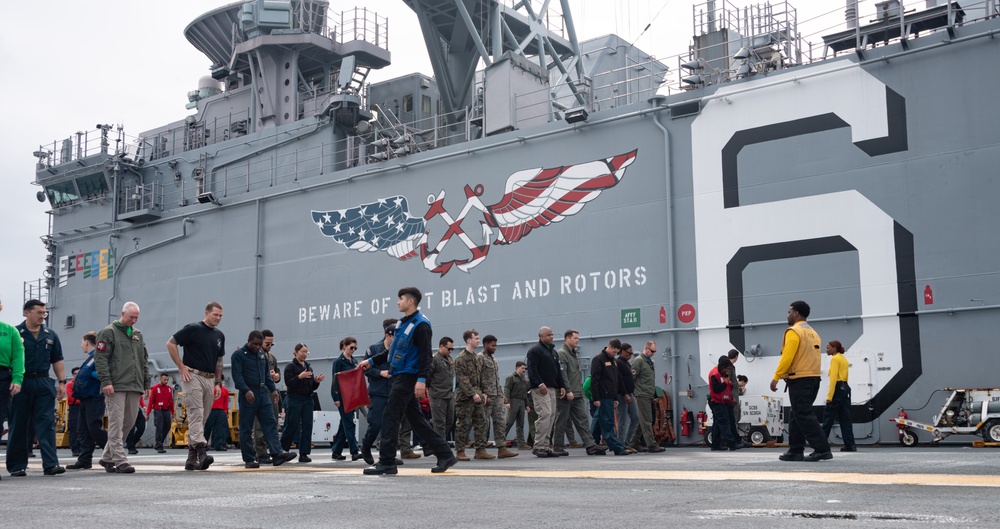 FOD Walkdown aboard USS America (LHA 6)