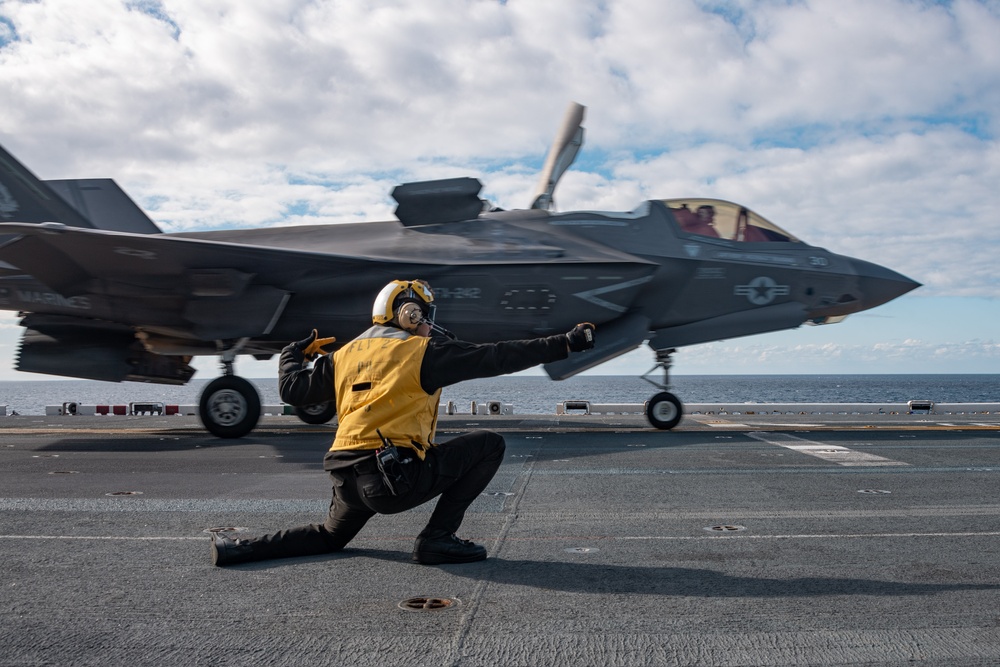 USS America (LHA 6) Conducts Flight Operations