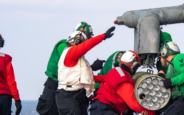 Ordnance Handling aboard USS America (LHA 6)