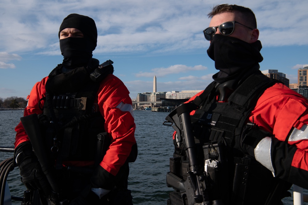 Coast Guard ensuring the safety and security of the 2025 Presidential Inauguration