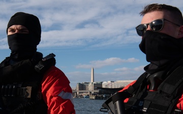 Coast Guard ensuring the safety and security of the 2025 Presidential Inauguration