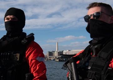 Coast Guard ensuring the safety and security of the 2025 Presidential Inauguration