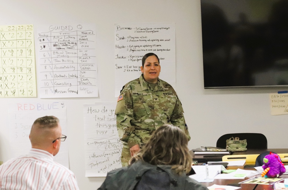 Fort McCoy Garrison command team members hold ‘lunch &amp; learn’ with CES Intermediate Course students