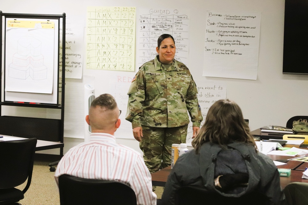 Fort McCoy Garrison command team members hold ‘lunch &amp; learn’ with CES Intermediate Course students