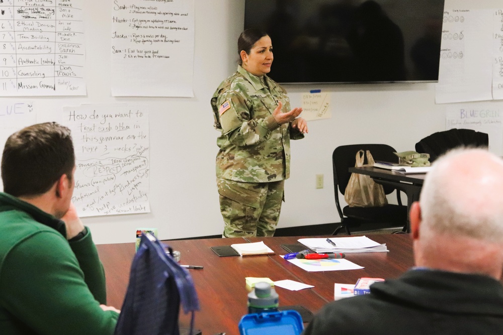 Fort McCoy Garrison command team members hold ‘lunch &amp; learn’ with CES Intermediate Course students