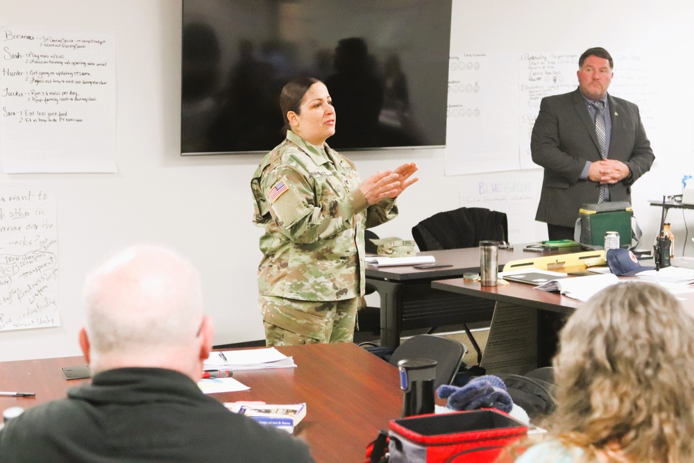 Fort McCoy Garrison command team members hold ‘lunch &amp; learn’ with CES Intermediate Course students