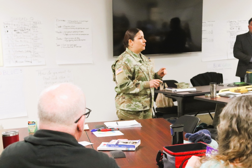 Fort McCoy Garrison command team members hold ‘lunch &amp; learn’ with CES Intermediate Course students