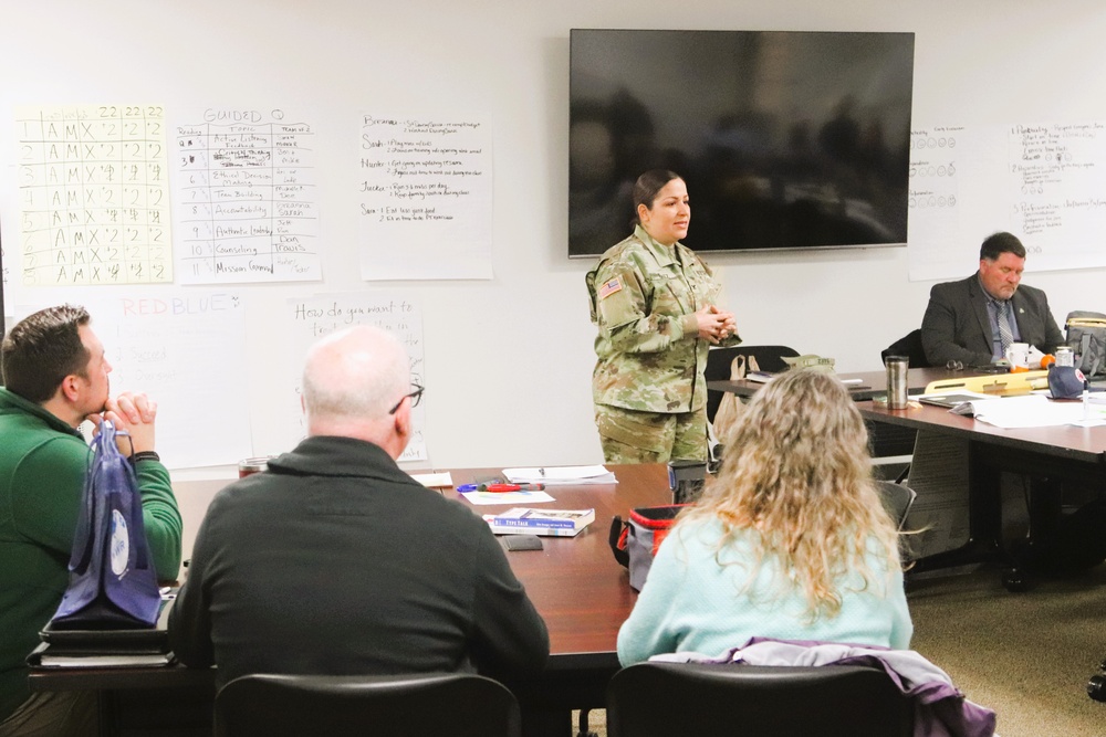 Fort McCoy Garrison command team members hold ‘lunch &amp; learn’ with CES Intermediate Course students