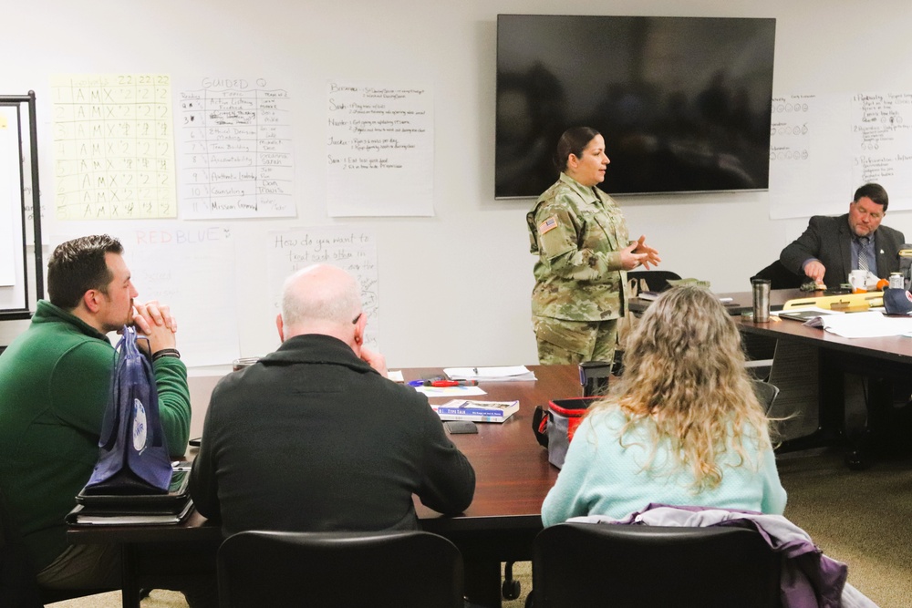 Fort McCoy Garrison command team members hold ‘lunch &amp; learn’ with CES Intermediate Course students