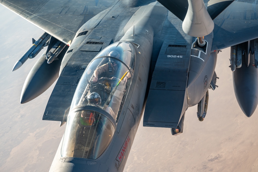 Refueling Strike Eagles U.S. CENTCOM