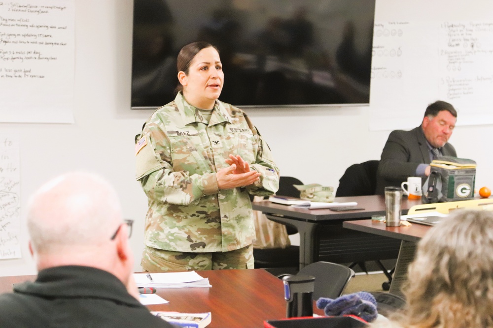 Fort McCoy Garrison command team members hold ‘lunch &amp; learn’ with CES Intermediate Course students