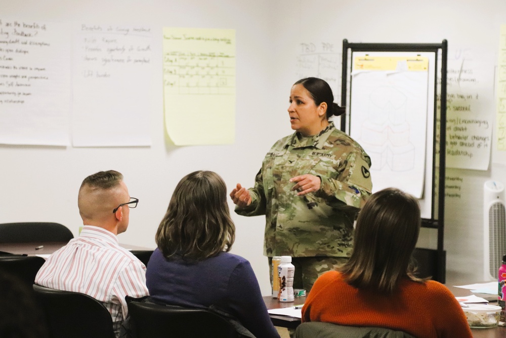 Fort McCoy Garrison command team members hold ‘lunch &amp; learn’ with CES Intermediate Course students