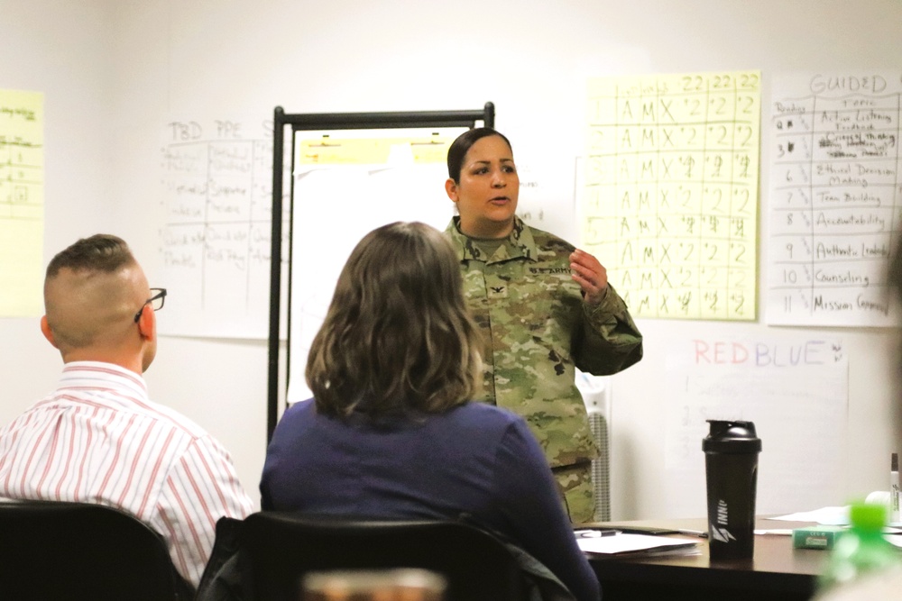 Fort McCoy Garrison command team members hold ‘lunch &amp; learn’ with CES Intermediate Course students