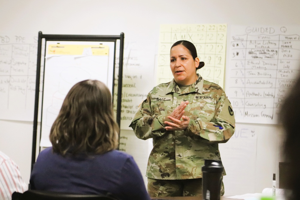 Fort McCoy Garrison command team members hold ‘lunch &amp; learn’ with CES Intermediate Course students