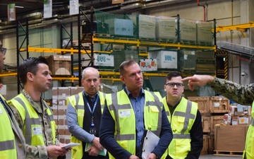 DLA Distribution commander tours Europe distribution center