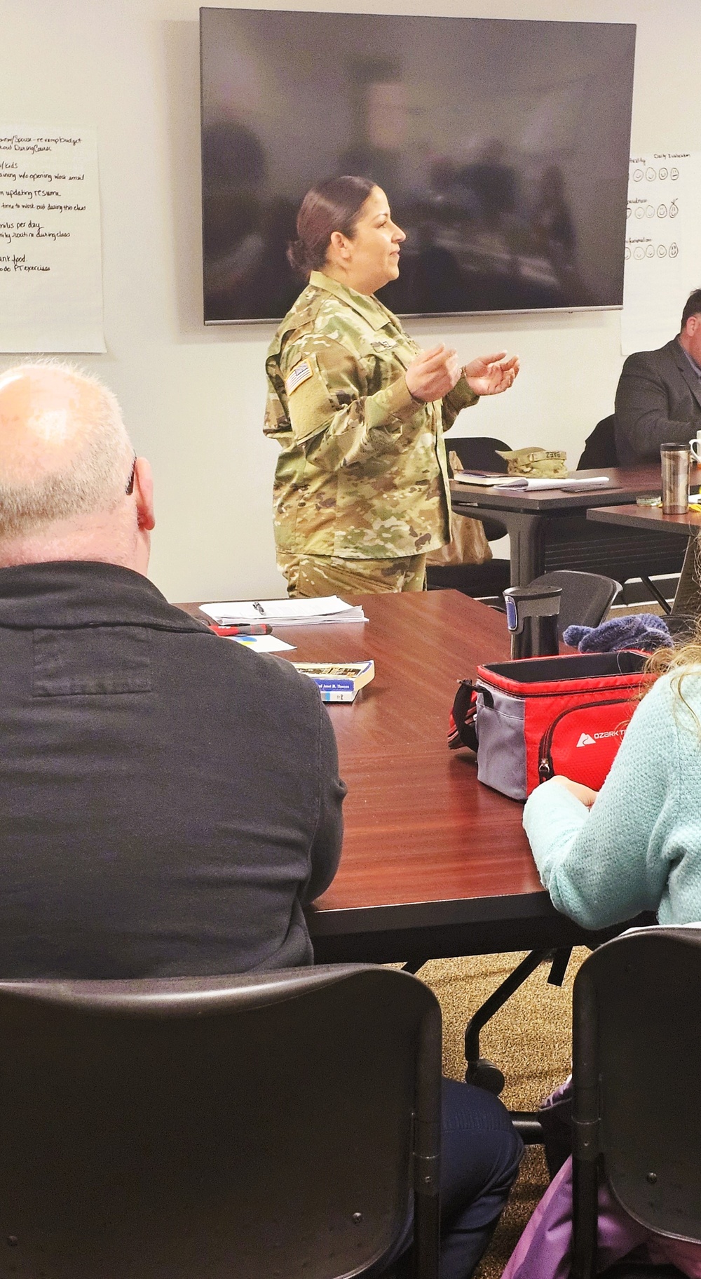 Fort McCoy Garrison command team members hold ‘lunch &amp; learn’ with CES Intermediate Course students