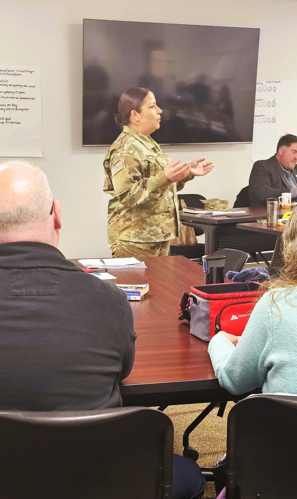 Fort McCoy Garrison command team members hold ‘lunch &amp; learn’ with CES Intermediate Course students