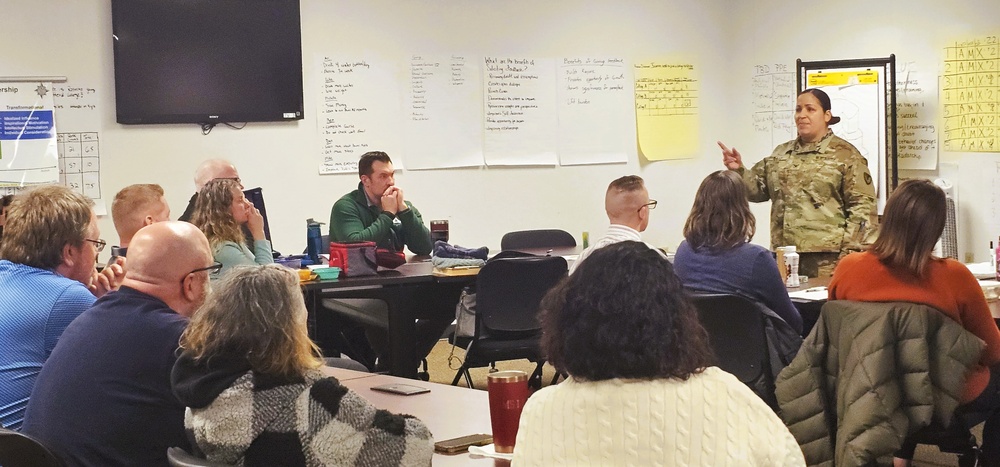 Fort McCoy Garrison command team members hold ‘lunch &amp; learn’ with CES Intermediate Course students