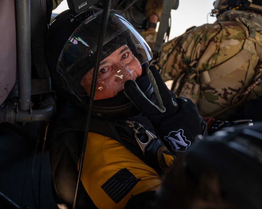 Gasparilla Bowl: USSOCOM Para-Commando team conducts a flyover over Tampa Bay
