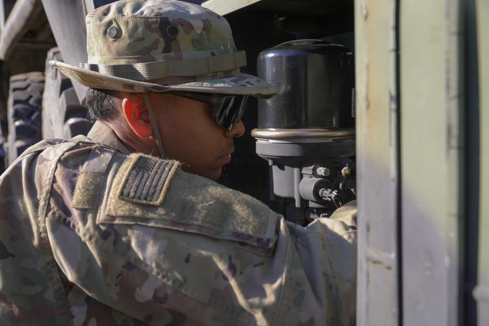 Field maintenance during field training exercise on Fort Cavazos