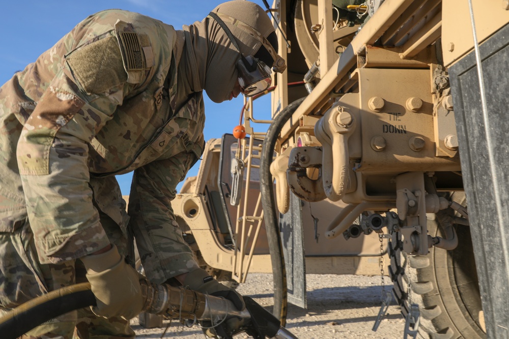 Field maintenance during field training exercise on Fort Cavazos