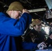 WAYNE E. MEYER SAILORS CONDUCT REPLENISHMENT-AT-SEA