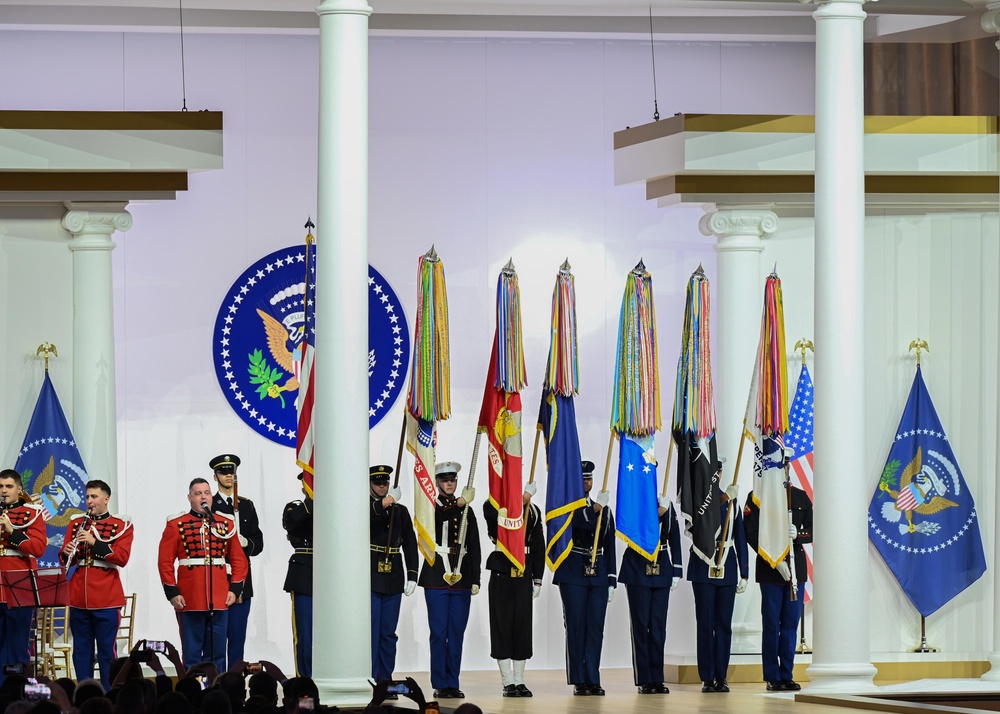 U.S. service members attend Commander in Chief Ball