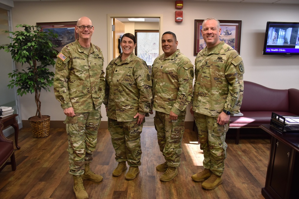 Medical Readiness Command, East leadership visits Lyster AHC