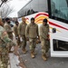 Maryland Army National Guard Soldiers Assigned to Joint Task Force - District of Columbia Depart from the D.C. Armory After the 60th Presidential Inauguration