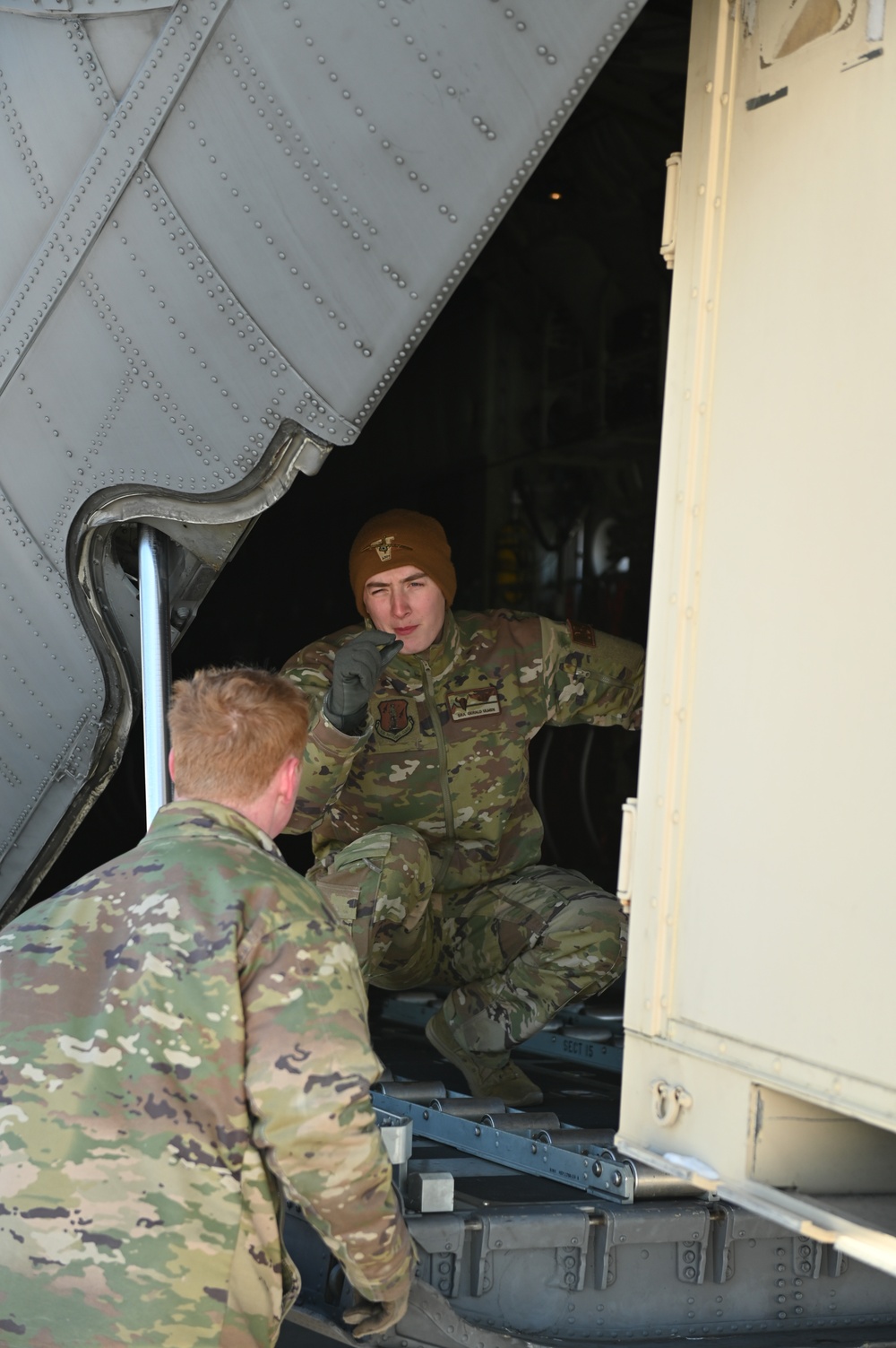 Wisconsin Airmen load C-130s in preparation for Sentry Savannah exercise