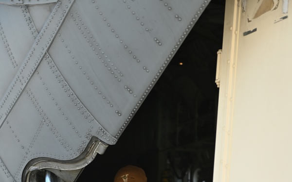 Wisconsin Airmen load C-130s in preparation for Sentry Savannah exercise