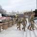 U.S. Airmen Arrive at the D.C. Armory for Out-Processing from Joint Task Force - District of Columbia