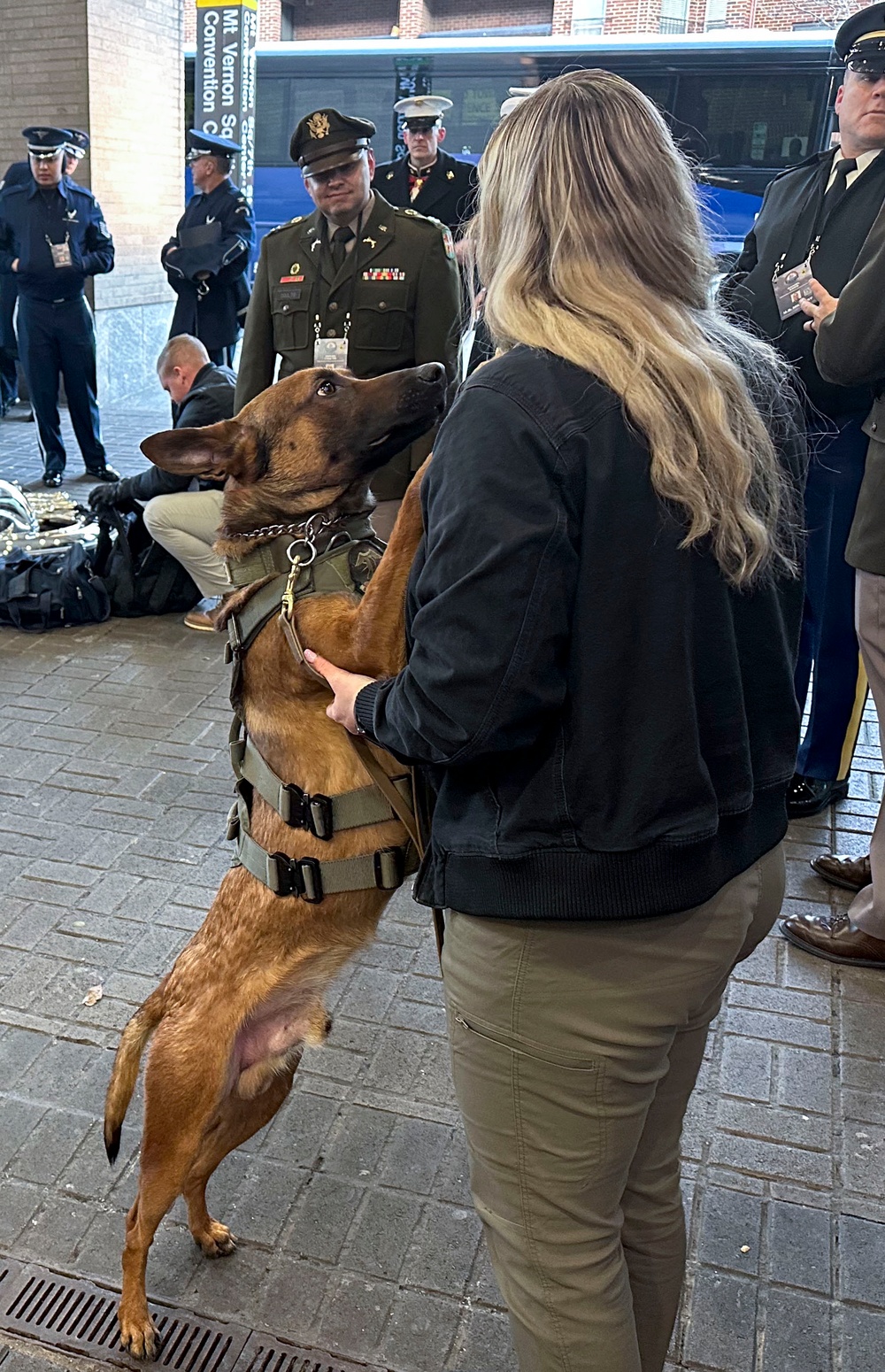 MWD team screen items during inauguration celebrations