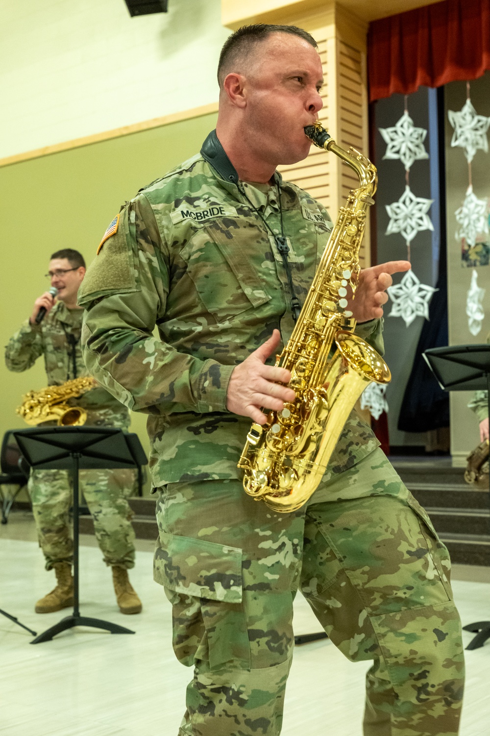 America's First Corps Bandsmen Perform at Hillside Elementary School at JBLM, WA