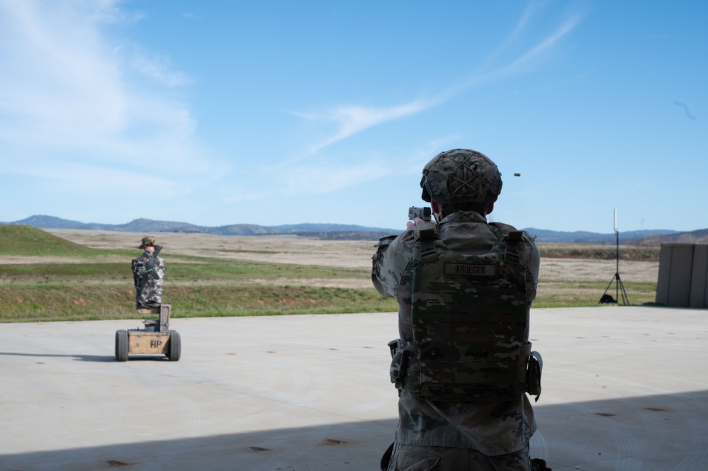 Beale defenders train on autonomous targets at the range