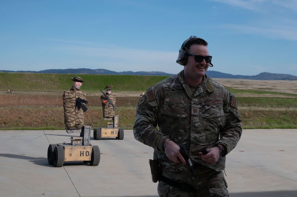 Beale defenders train on autonomous targets at the range