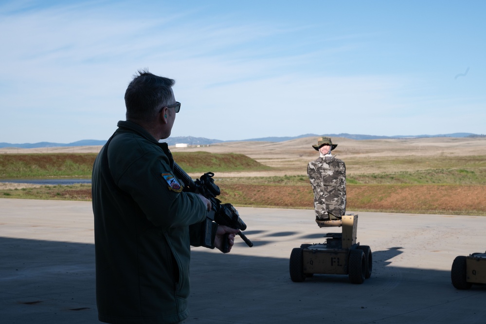 Beale defenders train on autonomous targets at the range