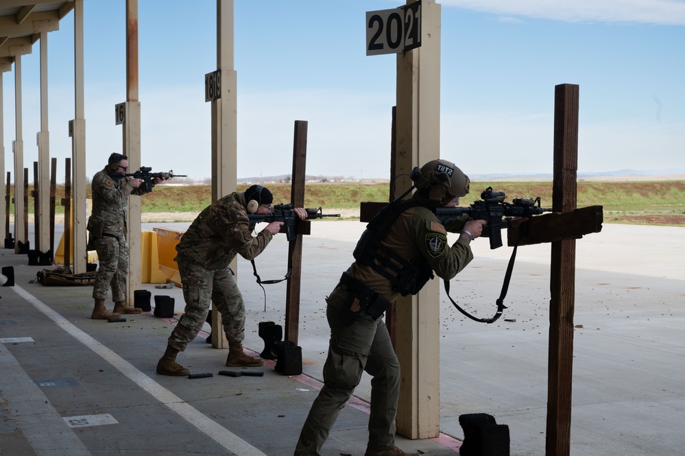 Beale defenders train on autonomous targets at the range