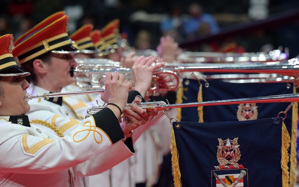 Service members participate in inaugural parade