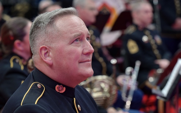 Service members participate in inaugural parade