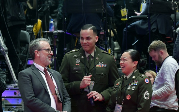 Service members participate in inaugural parade