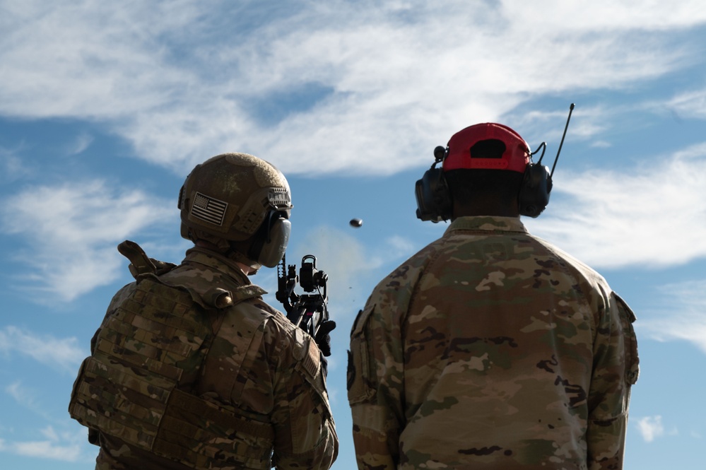 Beale defenders train on autonomous targets at the range