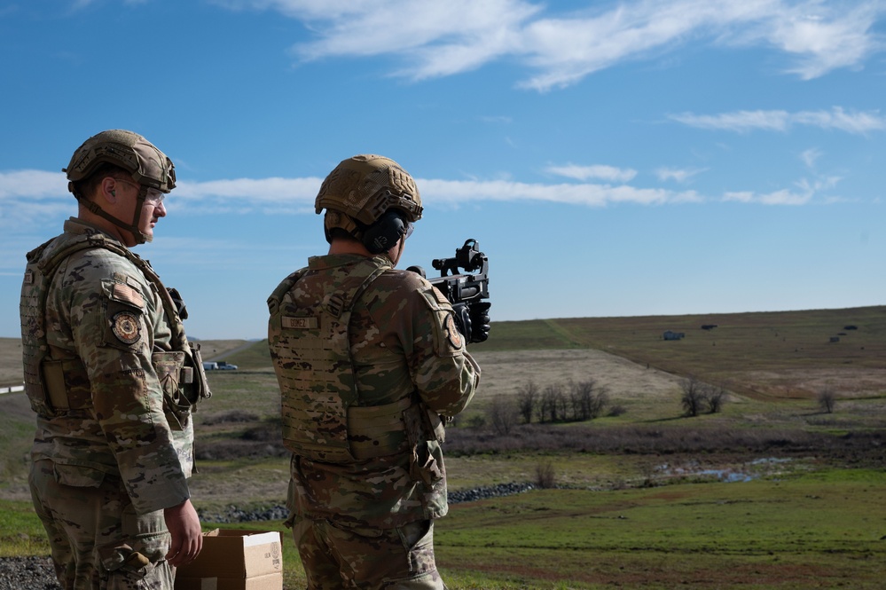 Beale defenders train on autonomous targets at the range